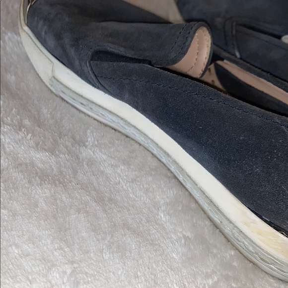 Gently Loved Women's Slip-On Shoes with Silver Cap Toe by Miu Miu - Picture 9 of 14